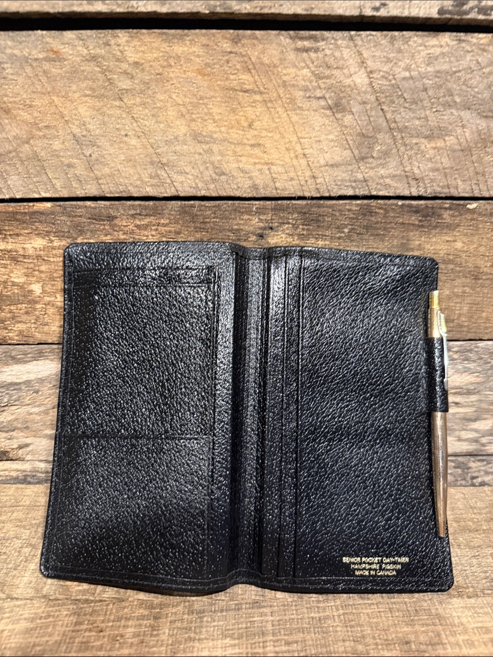 💰BOGO FREE Vintage Faux Leather Day Timer Folio w/ Gold Pen